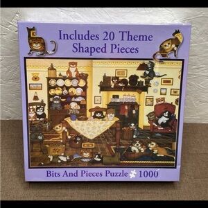 *Read Bits and Pieces Kitchen Kittens 1000-Piece Puzzle New Hard to Find HTF